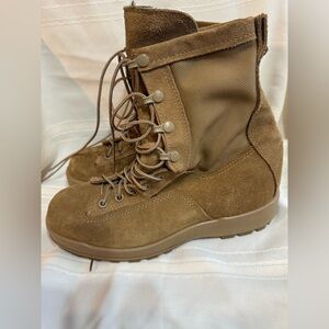 Vibram Hot Weather Army Combat Boots Coyote Tan Suede Size 7W